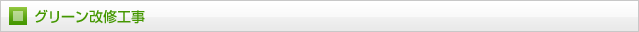 グリーン改修工事
