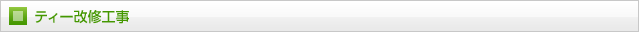 ティー改修工事