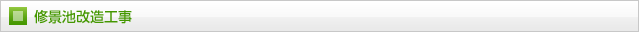 修景池改造工事